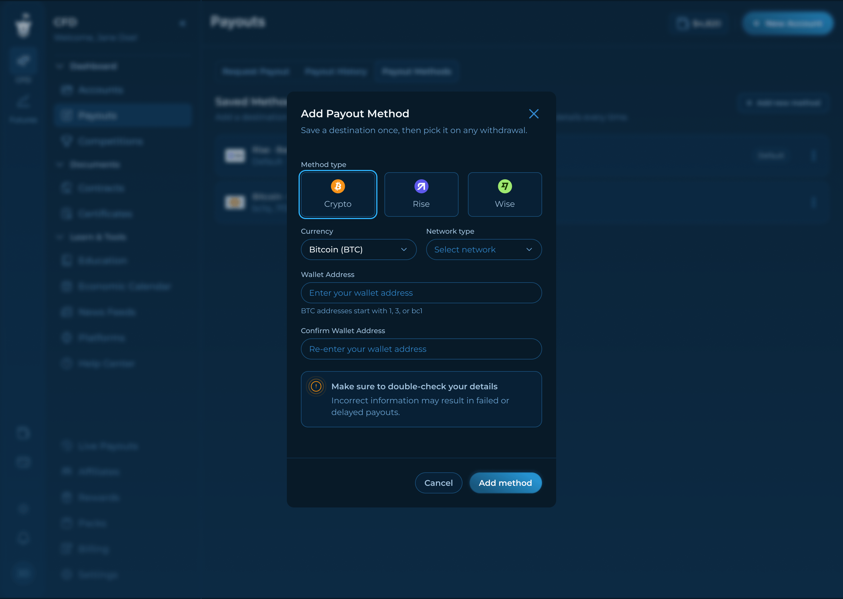Flexible Payout
